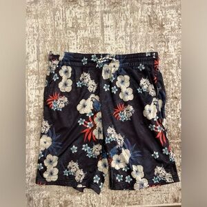 Matix Men's Floral Swim Shorts - Black, Blue, Red size L